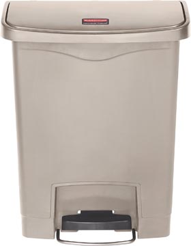 Een Rubbermaid Slim Jim Step-On-container Front Step, beige, 30 l koop je bij ShopXPress