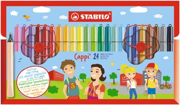 Een STABILO Cappi viltstift, etui van 24 stuks koop je bij ShopXPress