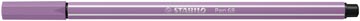 Een STABILO Pen 68 viltstift, grey violet (violetgrijs) koop je bij ShopXPress