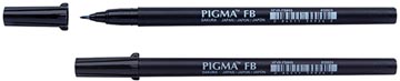 Een Sakura brushpen Pigma Brush, zwart, fijn koop je bij ShopXPress