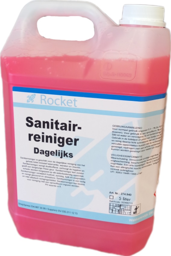 Een Sanitairreiniger 5 Liter Rood Rocket koop je bij ShopXPress