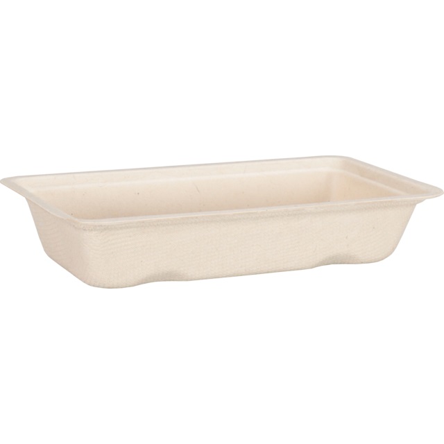 Een Snackbak A5 Bagasse (suikerrietpulp), 15x7.7x3cm, naturel koop je bij ShopXPress