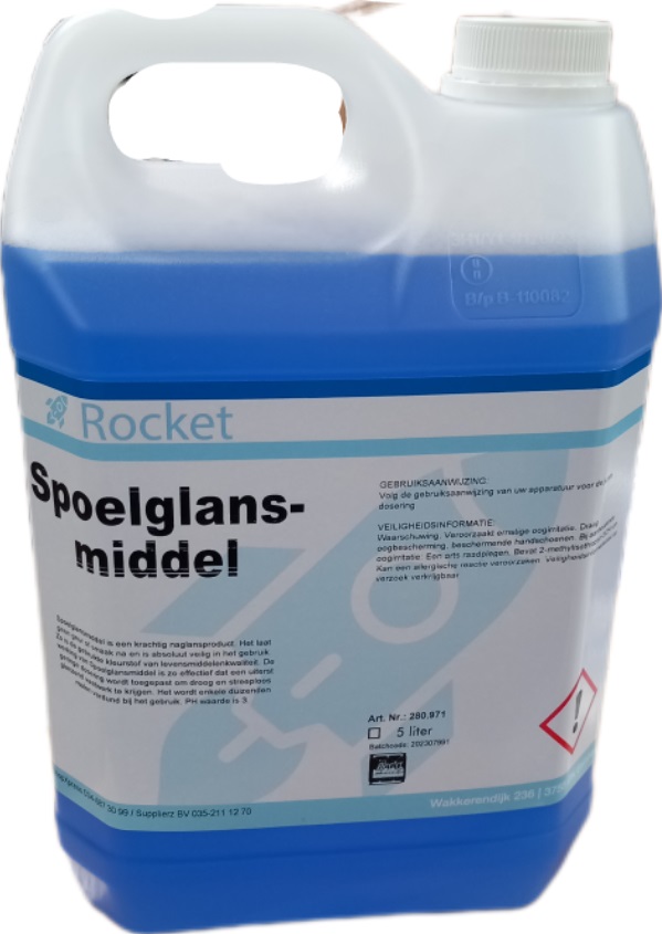 Een Spoelglans middel zuur / Steamer Glansspoel 5 Liter Rocket koop je bij ShopXPress