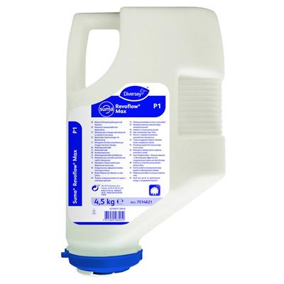 Een Suma Revoflow Max P1 3x4.5kg - Machinaal vaatwasmiddel voor zacht tot middelhard water koop je bij ShopXPress