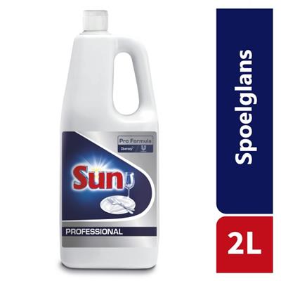 Een Sun Pro Formula Spoelglans 6x2L - Spoelglansmiddel, geschikt voor huishoudelijke afwasmachines. koop je bij ShopXPress