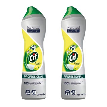 Een VOLUMEDEAL CIF: Cif schuurcrème lemon, flacon van 750 ml (ref. 1104134): 1 + 1 GRATIS koop je bij ShopXPress