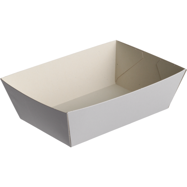 Een Bak, karton, ka9, snackbak, 110x70x40mm, wit 2000st 8x250st koop je bij ShopXPress