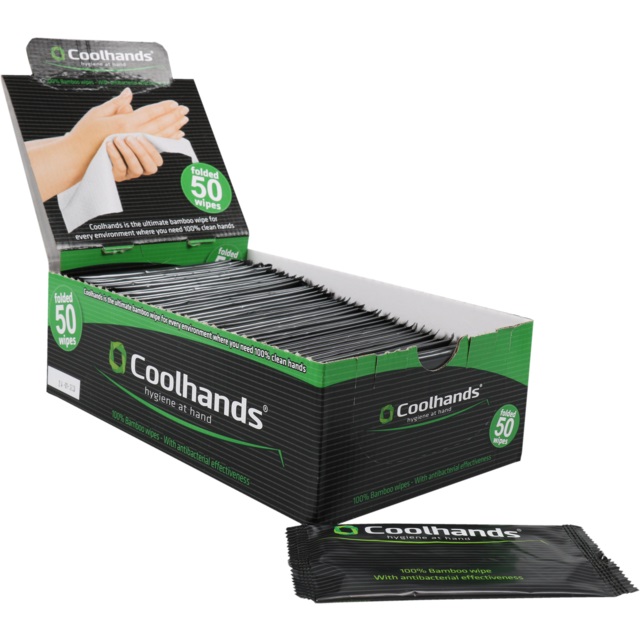 Een 50 x Coolhands® verfrissing Tissue, bamboe, 200x230mm, wit koop je bij ShopXPress