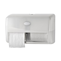 Een Pearl white duo toiletrolhouder- compact koop je bij ShopXPress