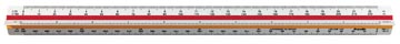 Een rotring driekantige schaallat landmeetkunde: 1:25, 1:50, 1:100, 1:125, 1:250, 1:500, 1:1000, 1:1250,.. koop je bij ShopXPress